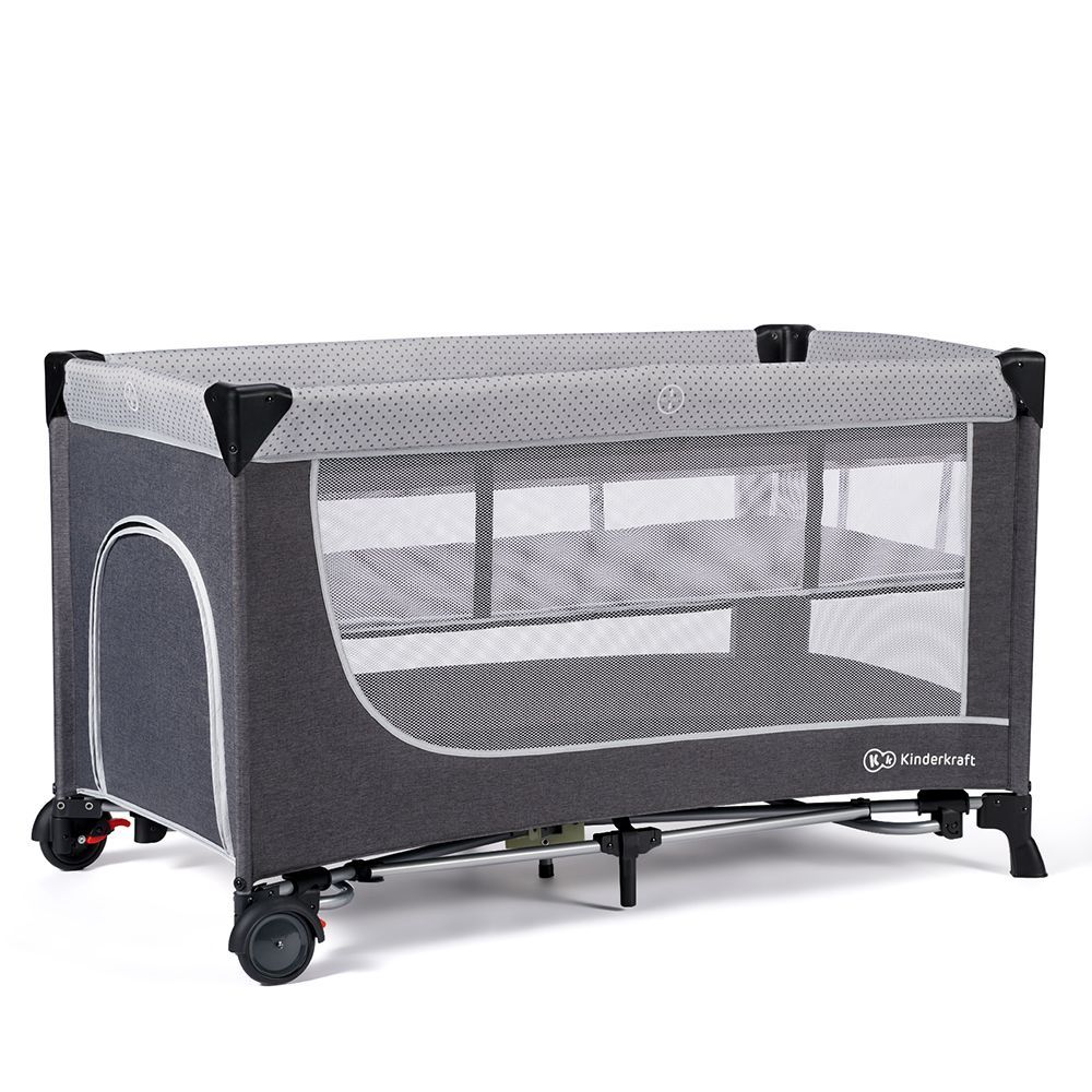 Kinderkraft Vikend krevetac LEODY, Grey slika 1
