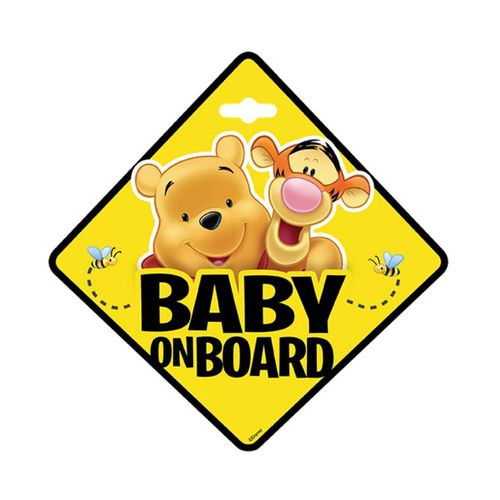 Znak Baby on board Winnie the Pooh slika 1