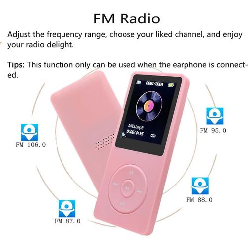 MP3 Player Bluetooth 32GB pink slika 6