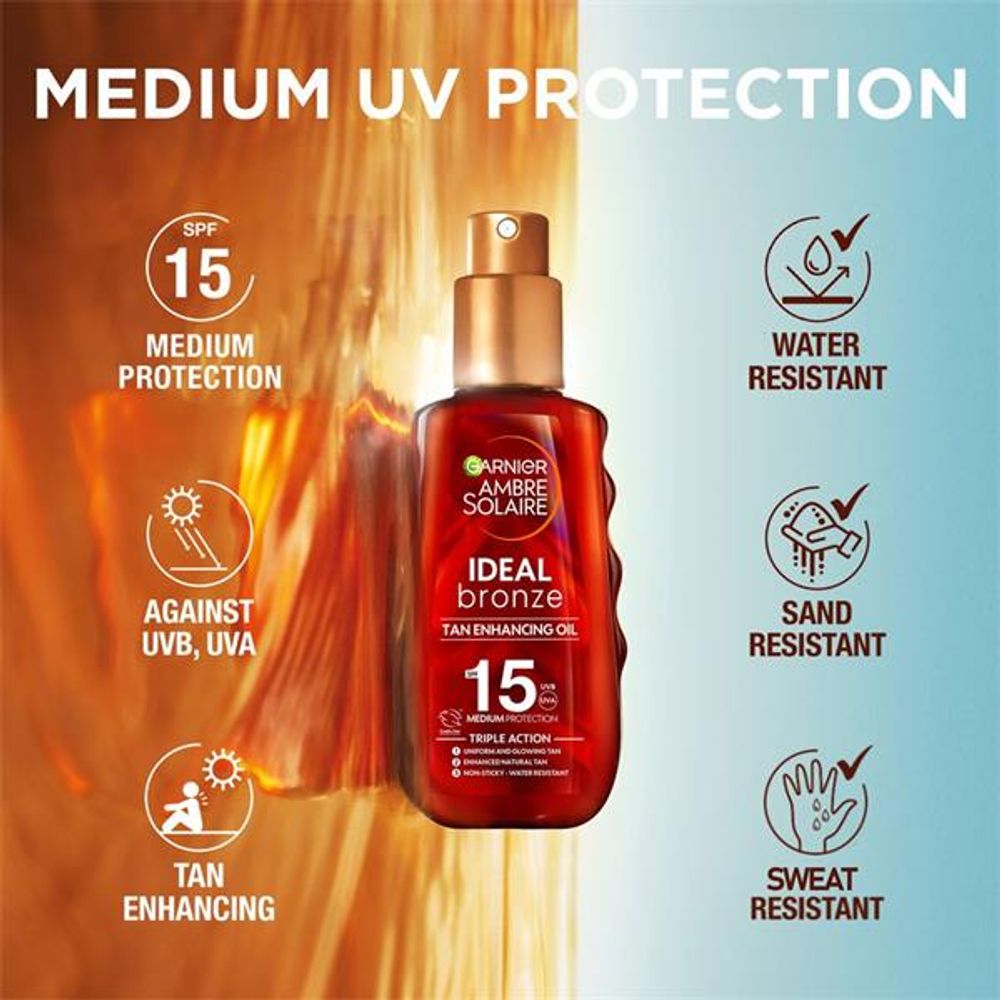 Garnier Ambre Solaire Ideal Bronze ulje za sunčanje SPF15 150ml slika 2