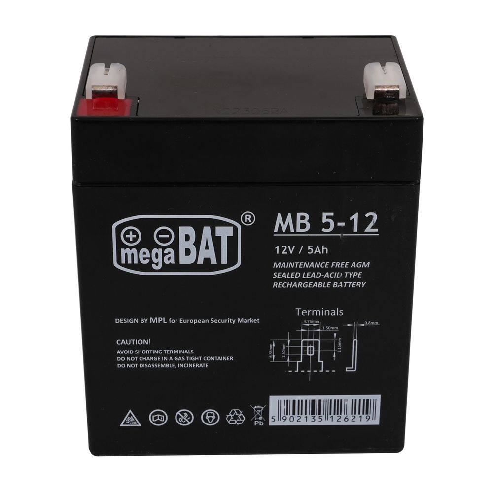 Akumulator 12V/5AH slika 1