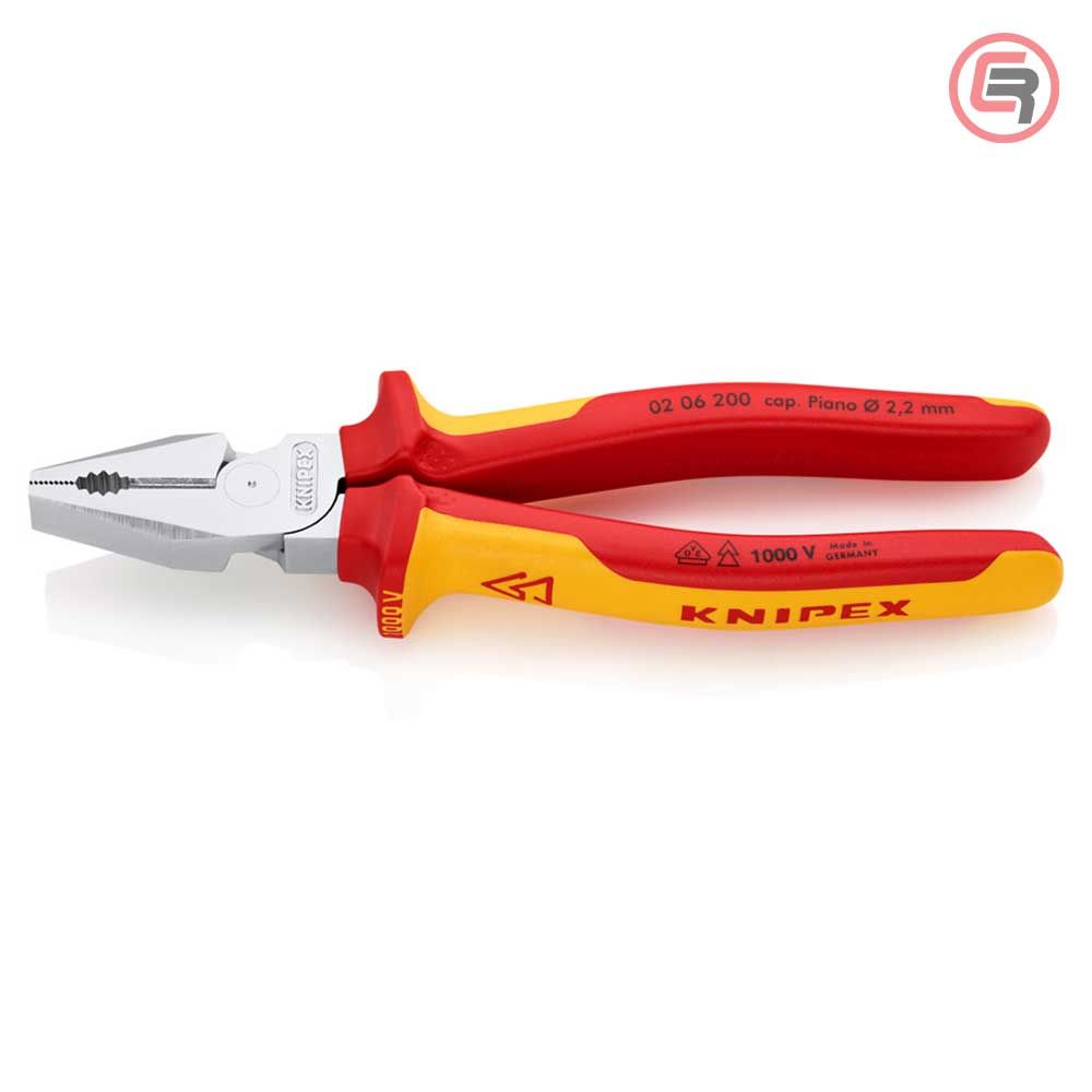 Knipex Kliješta Kombinovana 200 mm / 1000V  – 02 06 200 slika 1