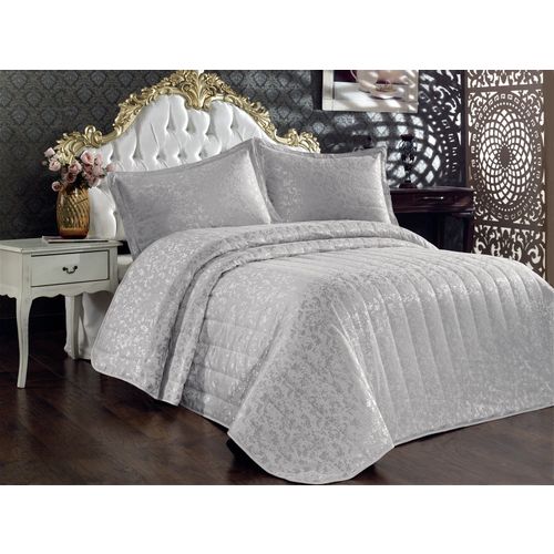 L'essential Maison Bulut - Grey Grey Double Bedspread Set slika 1