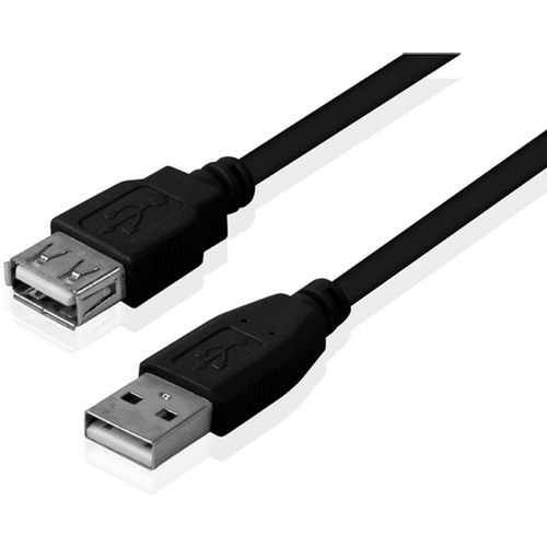 FAST ASIA Kabl USB A - USB A M/F (produžni) 3m crni slika 1