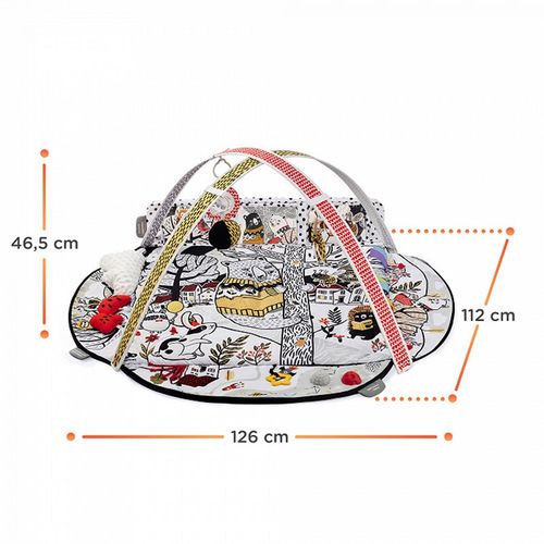 Kinderkraft podloga za igru EDUMEE MULTICOLOR slika 6