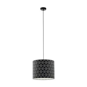 Eglo viseća lampa ramon e27 1x40w crno/bijelo v:1100mm o370mm