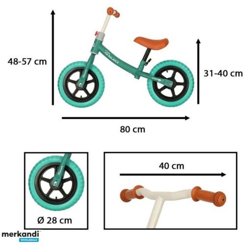 Trike fix bicikl bez pedala tirkizni slika 2