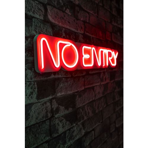 Wallity Ukrasna plastična LED rasvjeta, No Entry - Red slika 1