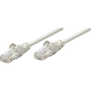 Intellinet 340427 RJ45 mrežni kabel, Patch kabel cat 6 U/UTP 0.50 m siva  1 St.