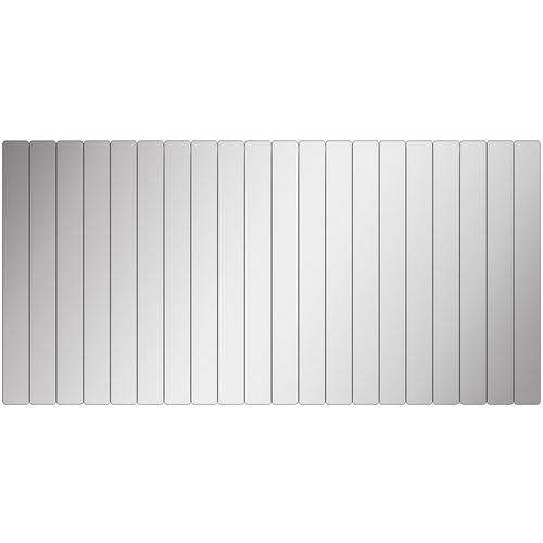 Rectangular Stripe - 5 x 40 cm ( 20 Pieces ) - Silver Silver Mirror slika 5