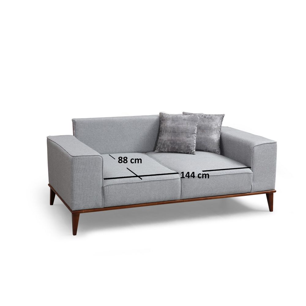 Montana Dvosjed Siva 2-u-1 Sofa-Krevet slika 4