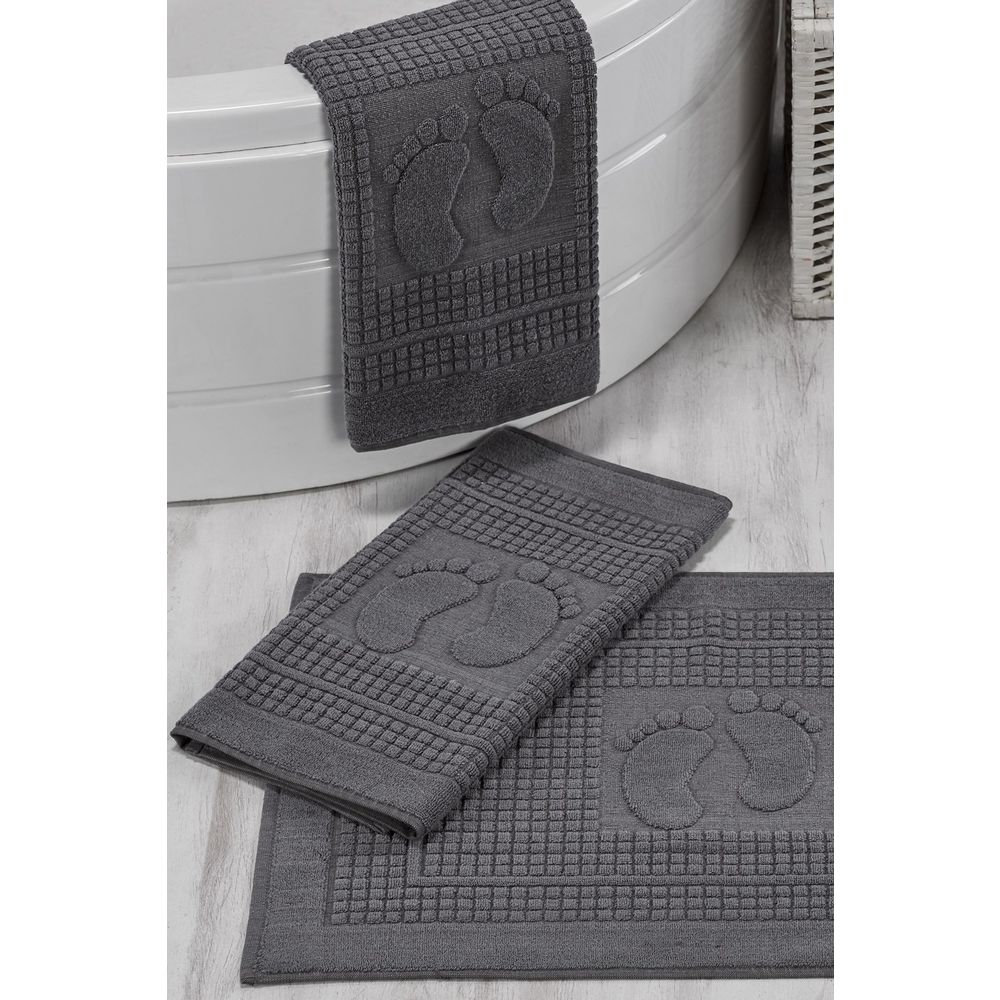 Set prostirki za kupatilo (3 komada) Orma, boja: antracit slika 2