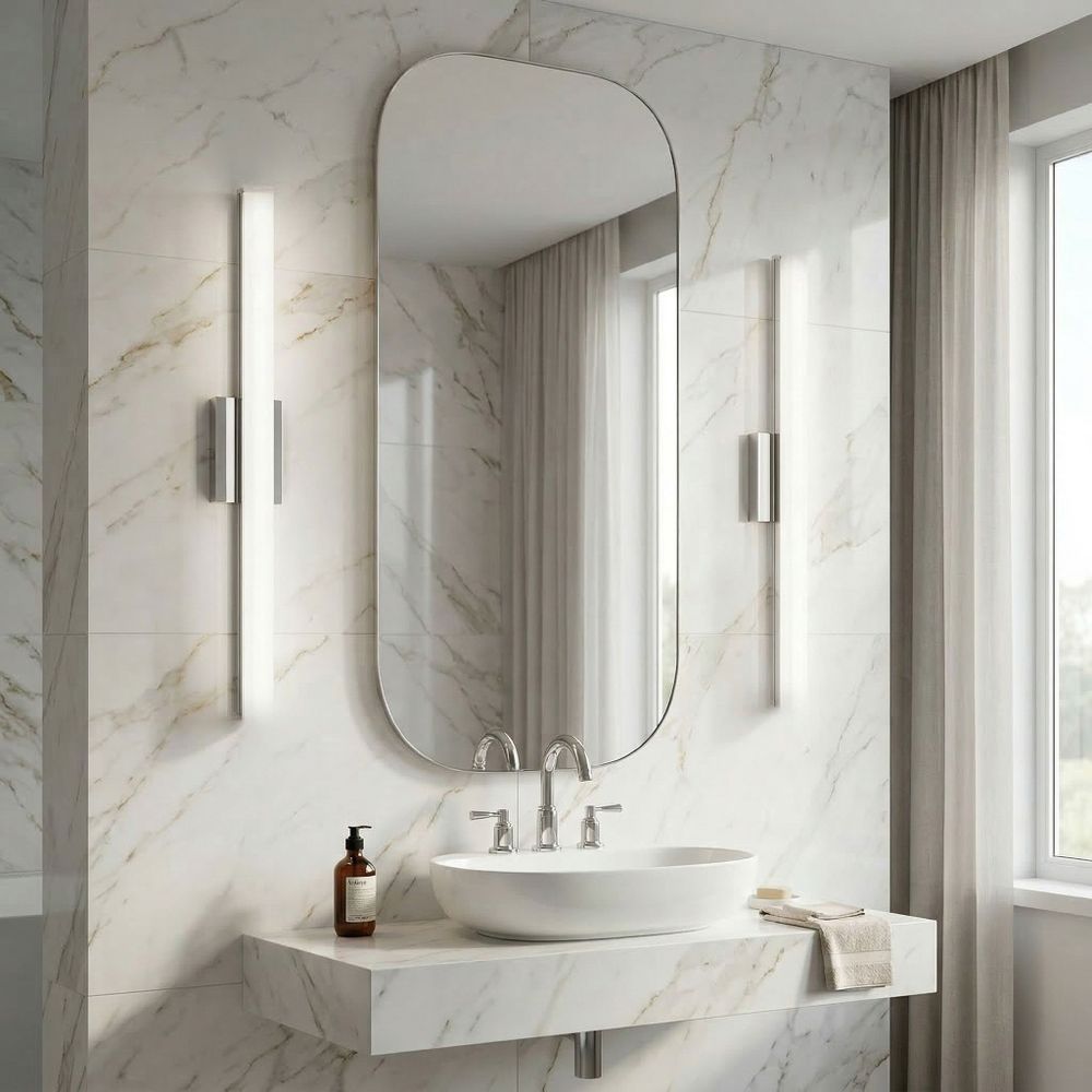 Zidni svijećnjak LED 80 cm APP1847-1W chrom slika 3