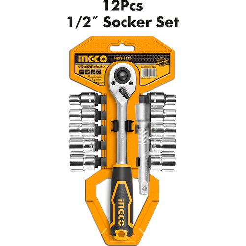 INGCO 12-delni set nasadnih ključeva 1/2” HKTS12122 slika 1