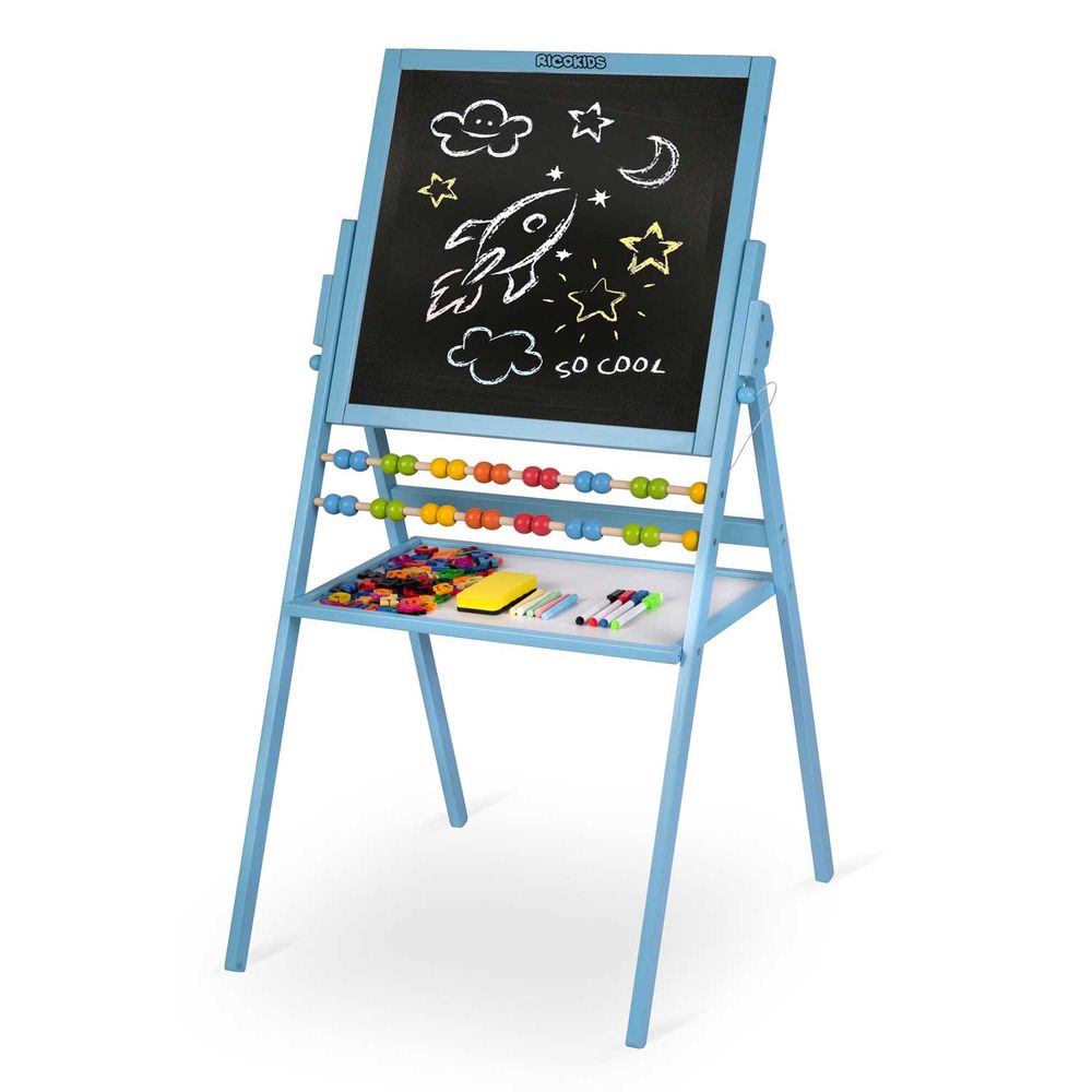 Ricokids magnetska okretna ploča za kredu - plava slika 2