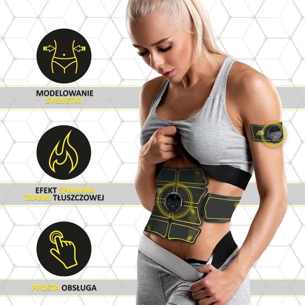 Abs master pro super elektrostimulator mišića hms slika 7