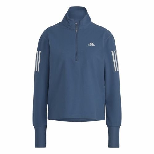 Ženska majica dugih rukava Adidas Own the Run 1/2 Zip Indigo L slika 1