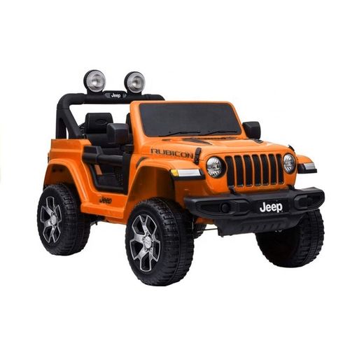 Licencirani Jeep Rubicon Wrangler 4x4 narančasti - auto na akumulator slika 1