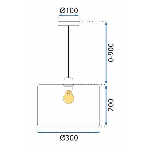 TOOLIGHT VISEĆA SVJETILJKA APP1015-1CP slika 9