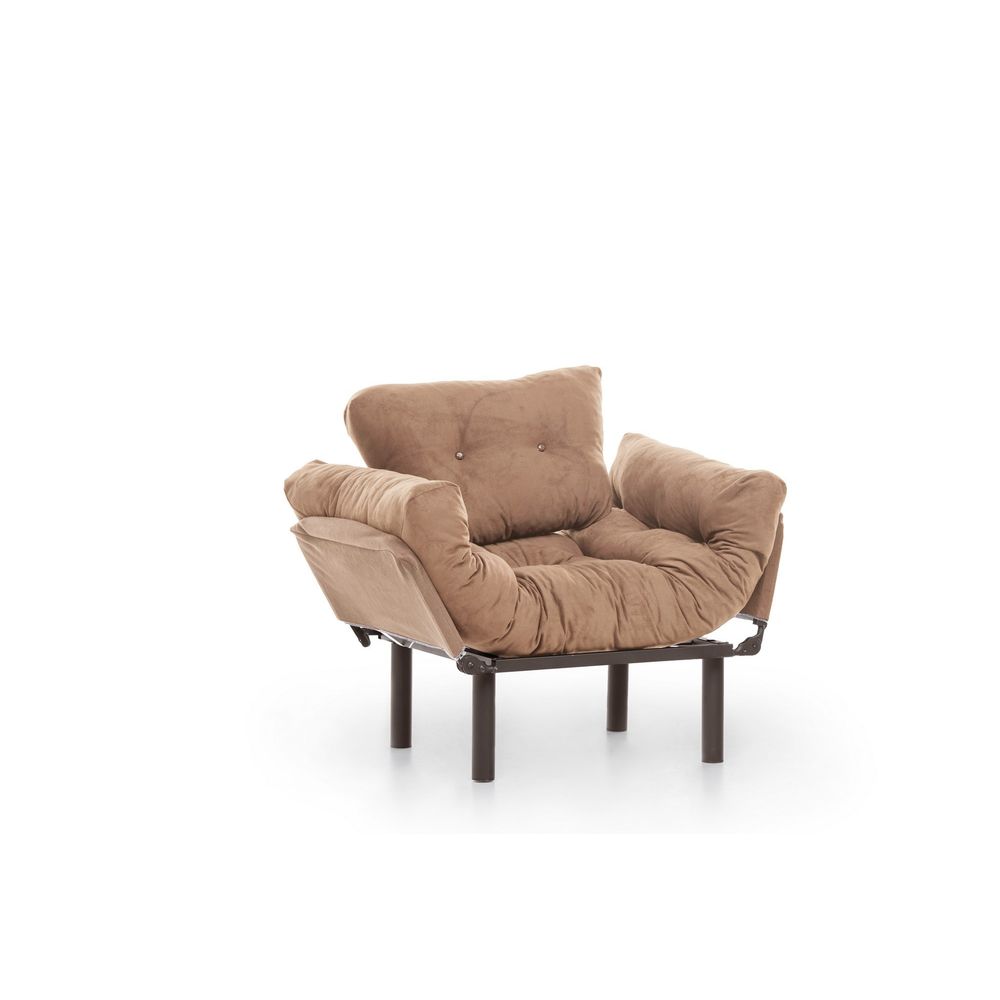 Nitta Single - Svijetlosmeđa Wing Chair slika 4