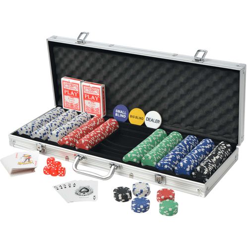 Set za Poker s 500 Žetona Aluminijum slika 18