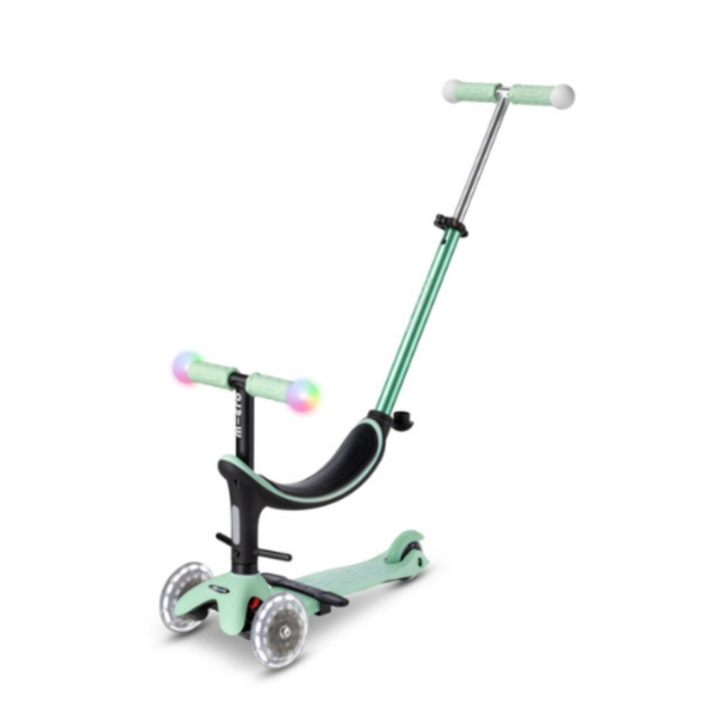 Micro Romobil Mini2Grow Deluxe Magic LED, Mint slika 1