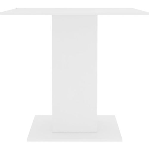 Blagovaonski stol bijeli 80 x 80 x 75 cm od iverice slika 12
