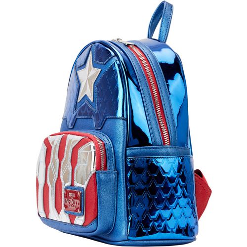 Loungefly Marvel Captain America metallic backpack 26cm slika 4