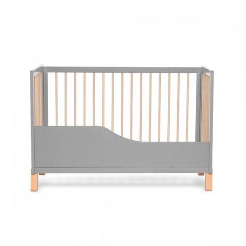 Kinderkraft krevetac za bebe Lunky Wooden grey slika 2