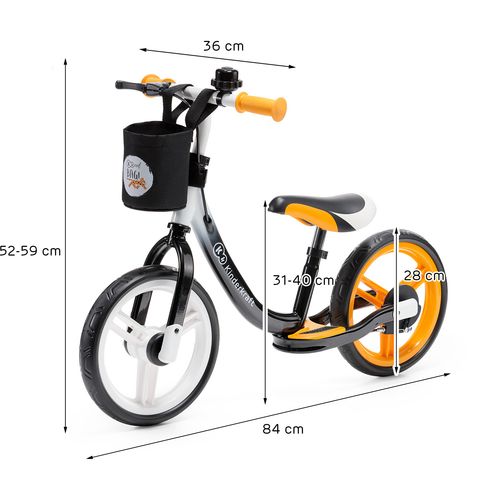 EOL-Kinderkraft dječji balansirajući bicikl bez pedala Space - Orange slika 6