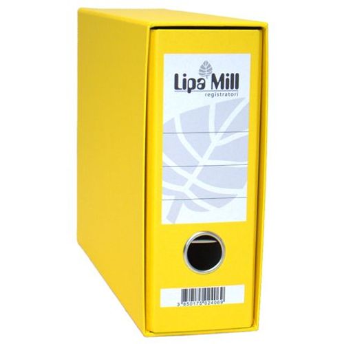 Registrator s kutijom A5, 8 cm, Lipa Mill, žuti slika 2