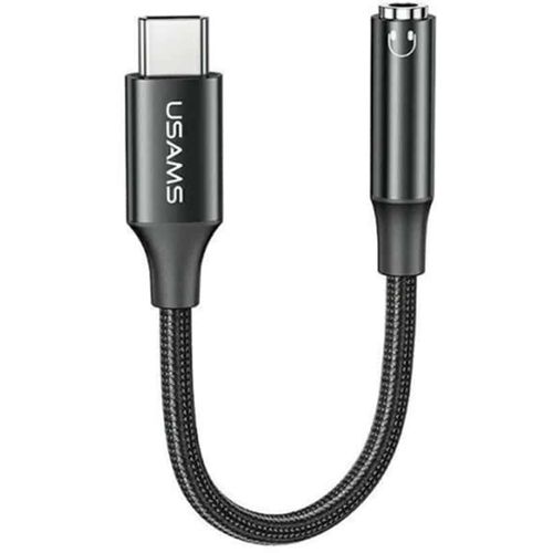 Usams - Adapter audio kabela AU16 (US-SJ599) - Type-C na utičnicu 3,5 mm s DAC čipom - crni slika 1