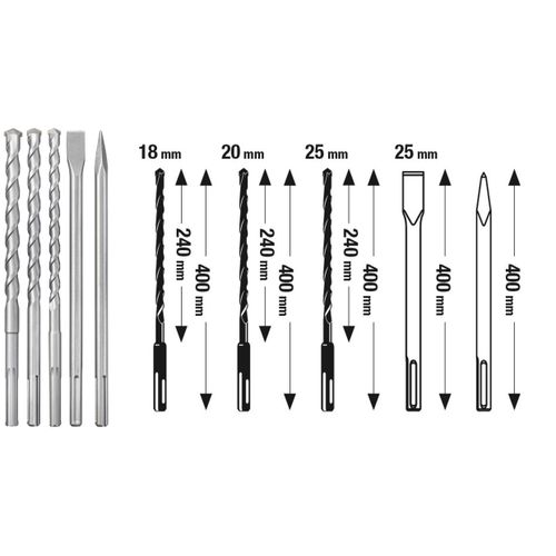 EINHELL SDS MAX set svrdla i dlijeta u kovčegu, 5/1 slika 2