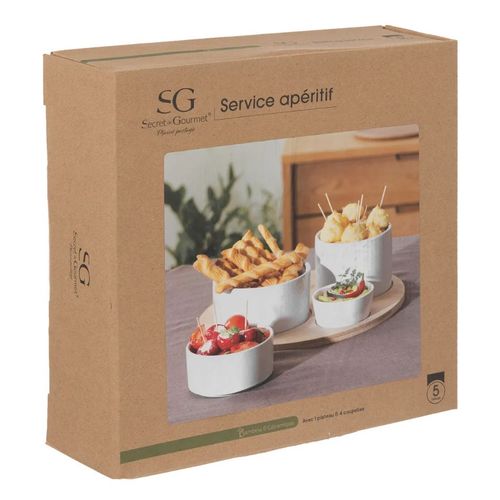 Secret de Gourmet set za posluživanje x5 porcelan bambus 188411 slika 2