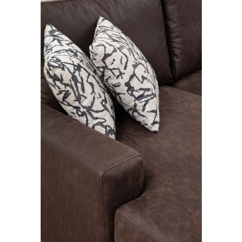 Atelier Del Sofa Porto Corner (CHL-02-C-EOT) - Braon kutna garnitura slika 4