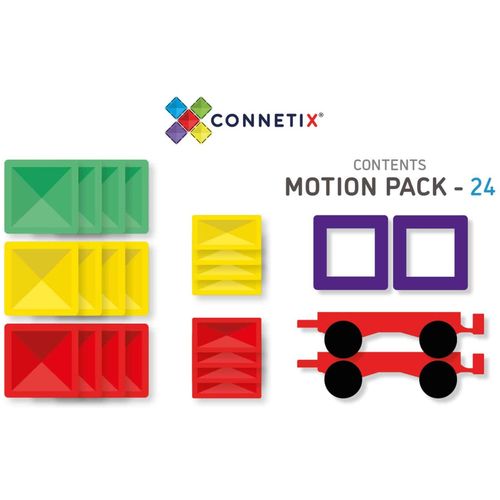 Connetix Magnetni konstruktor Motion Pack Rainbow 24 dela slika 10