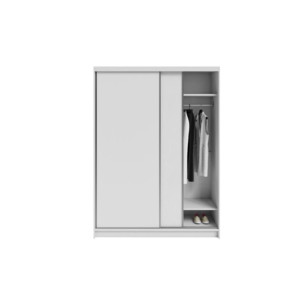 Ormar DENVER 160 sa kliznim vratima 218x160x60cm, Bijeli slika 3