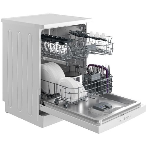 Beko BDFN 15430 W Mašina za pranje sudova, samostojeća, SelFit,  GlassShield,  WaterSafe™,  14 kompleta, širina 59.8 cm slika 9