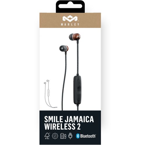 House of Marley In-ear slušalice Smile Jamaica Wireless 2, Signature Black slika 7