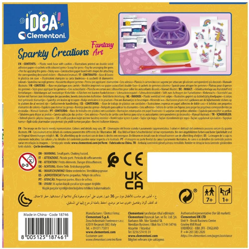 Clementoni CL18746 Idea Kreativni set Sparkly Creations Fantasy Art slika 5