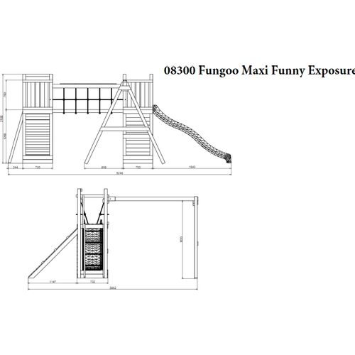 Fungoo set Maxi Funny Exposure - Drveno Dečije Igralište slika 17