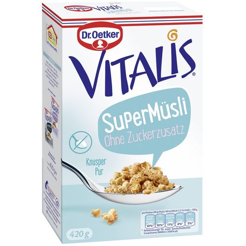 Dr. Oetker vitalis super musli  bez dodatka šećera 420g slika 1