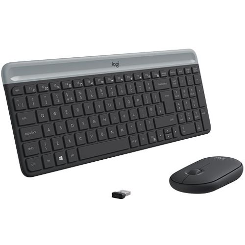 Bežična tastatura + Miš Logitech MK470 Slim YU Graphite slika 1
