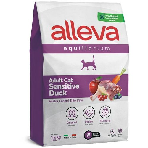 Alleva Equilibrium Cat Adult Sensitive Duck 1.5 kg slika 1