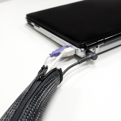 LogiLink fleksibilna zaštita za kablove sa rajfešlusom 2m x 30mm crna slika 3