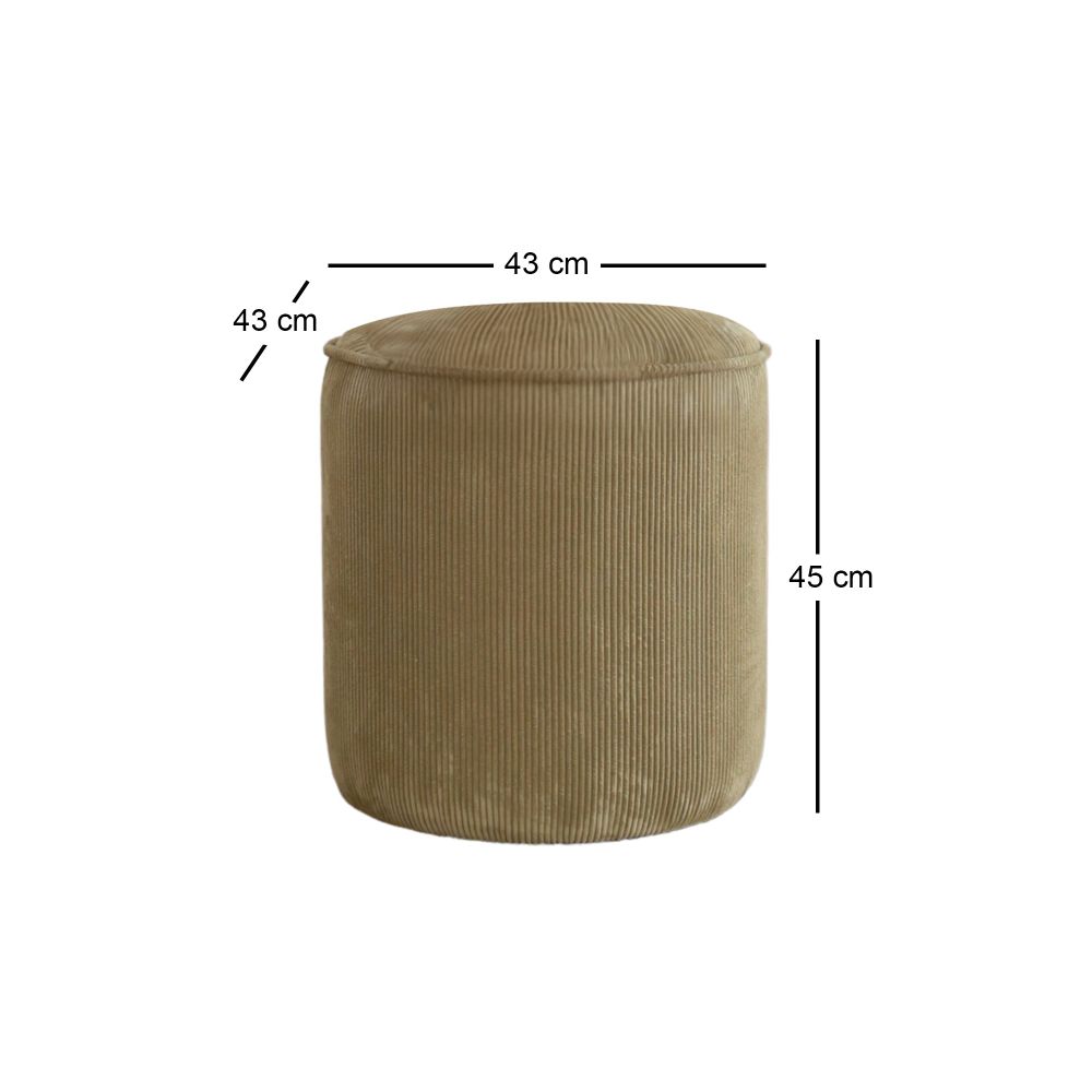 Teddy Fitilli - Khaki Pouffe slika 5