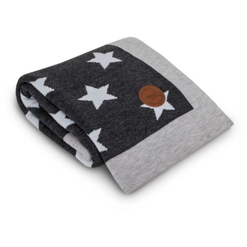 Ceba Baby pokrivač pleteni (90x90) Grey Stars slika 1