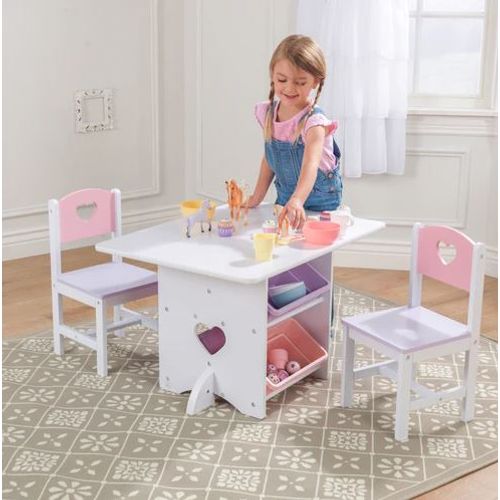 Kid Kraft Set sto i stolice - roze ljubičasti slika 1