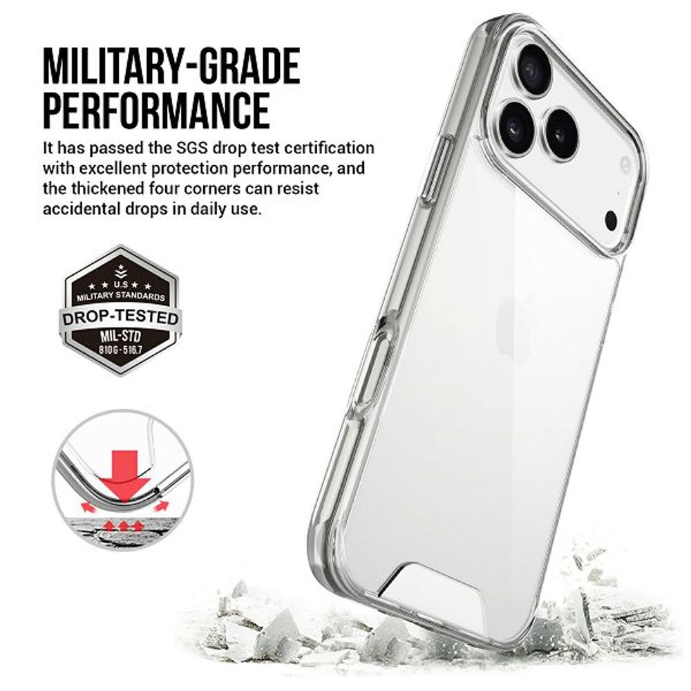 MM TPU IPHONE 17 PRO MAX DROP-PROOF LIGHT clear slika 3