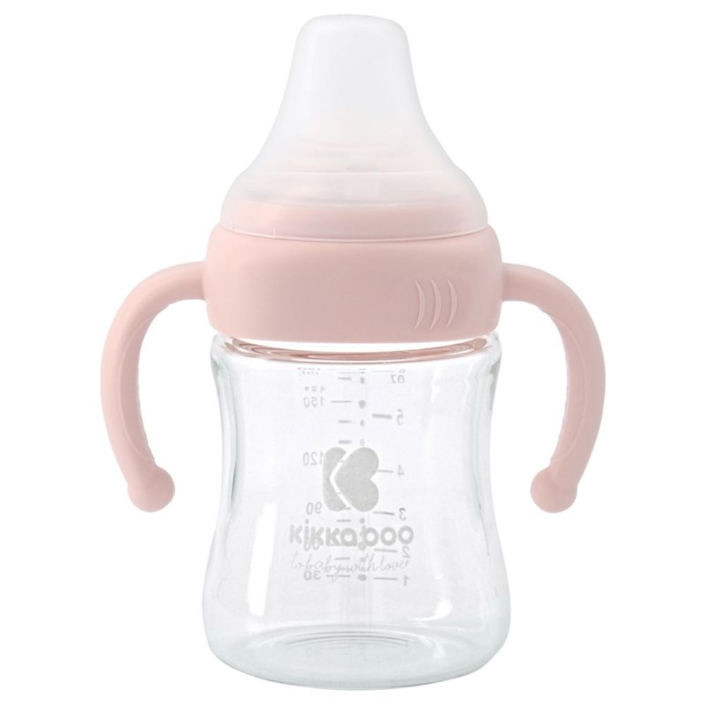 Kikka Boo Staklena flašica 180ml 3m+ Pink slika 1